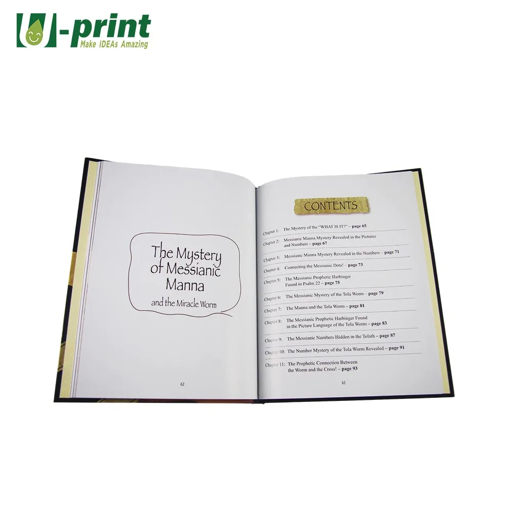 Custom Design Hardcover Books Collector Hard Cover Self Publishing Book Printing Service