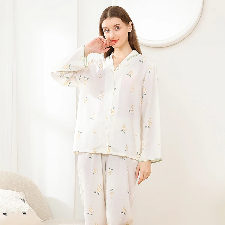 New Cotton Pajama Grape Pajama Ladies Pajama Patterns