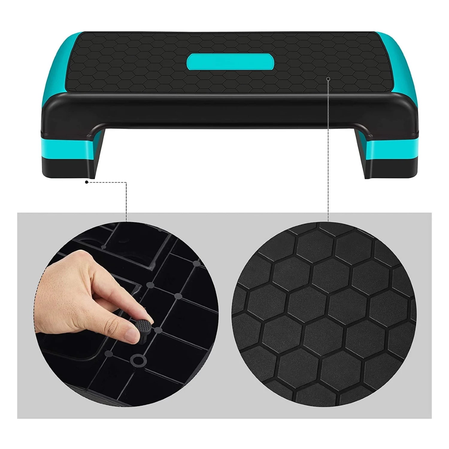 Fitness equipment Aerobics Stepper with adjustable 3 levels for home gym exercise training