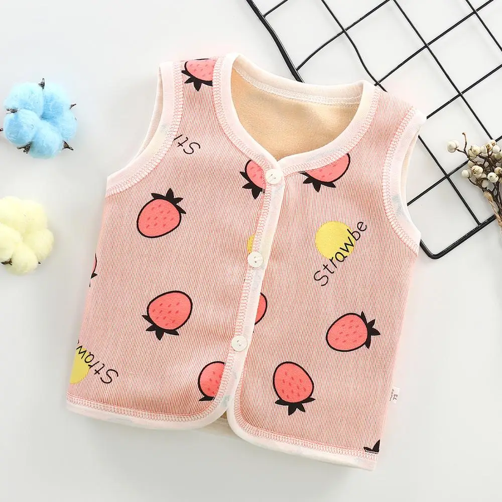factory price infant unisex warm vest baby boy clothing baby cotton vest