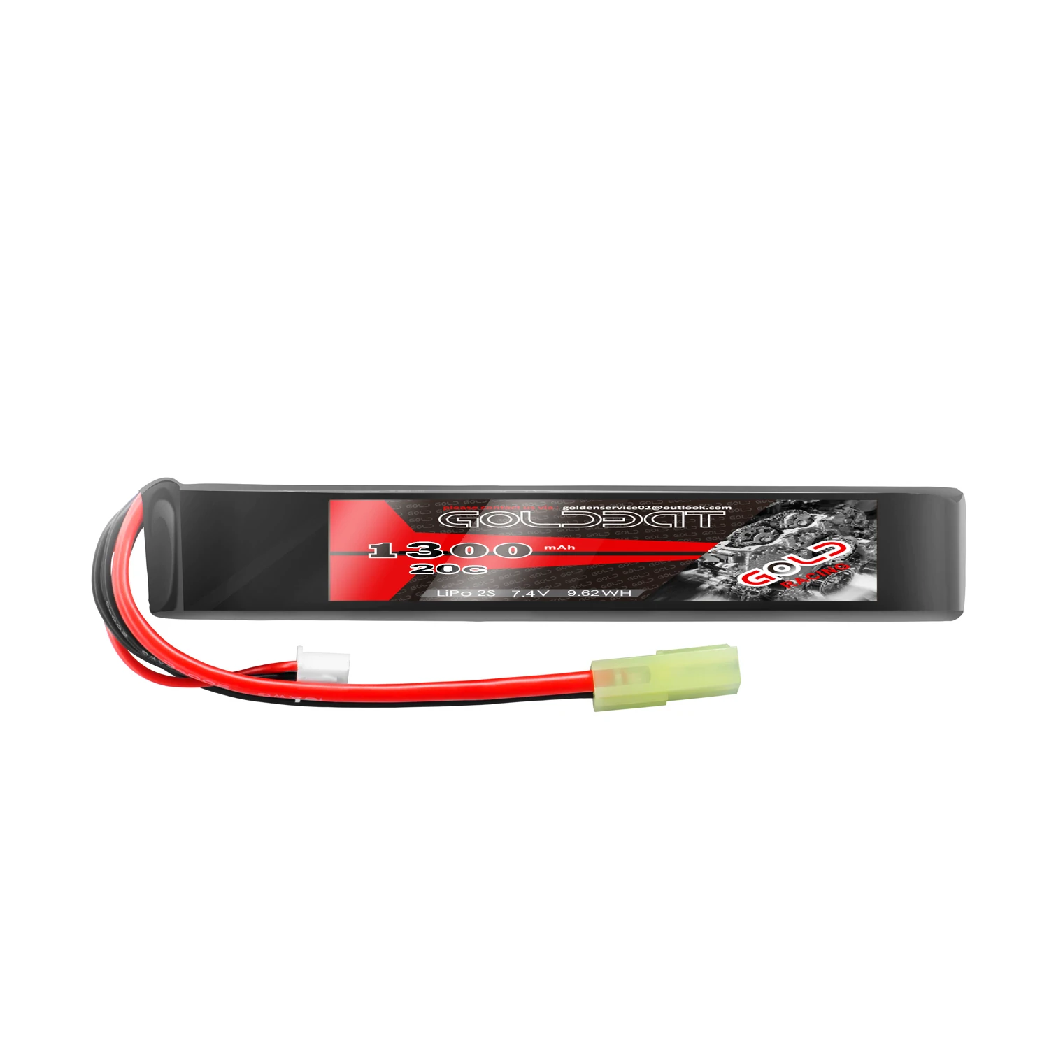GPR Factory Wholesale High Discharge RC 20C 25C 2S1P 7.4V 1300mAh  Lipo Battery