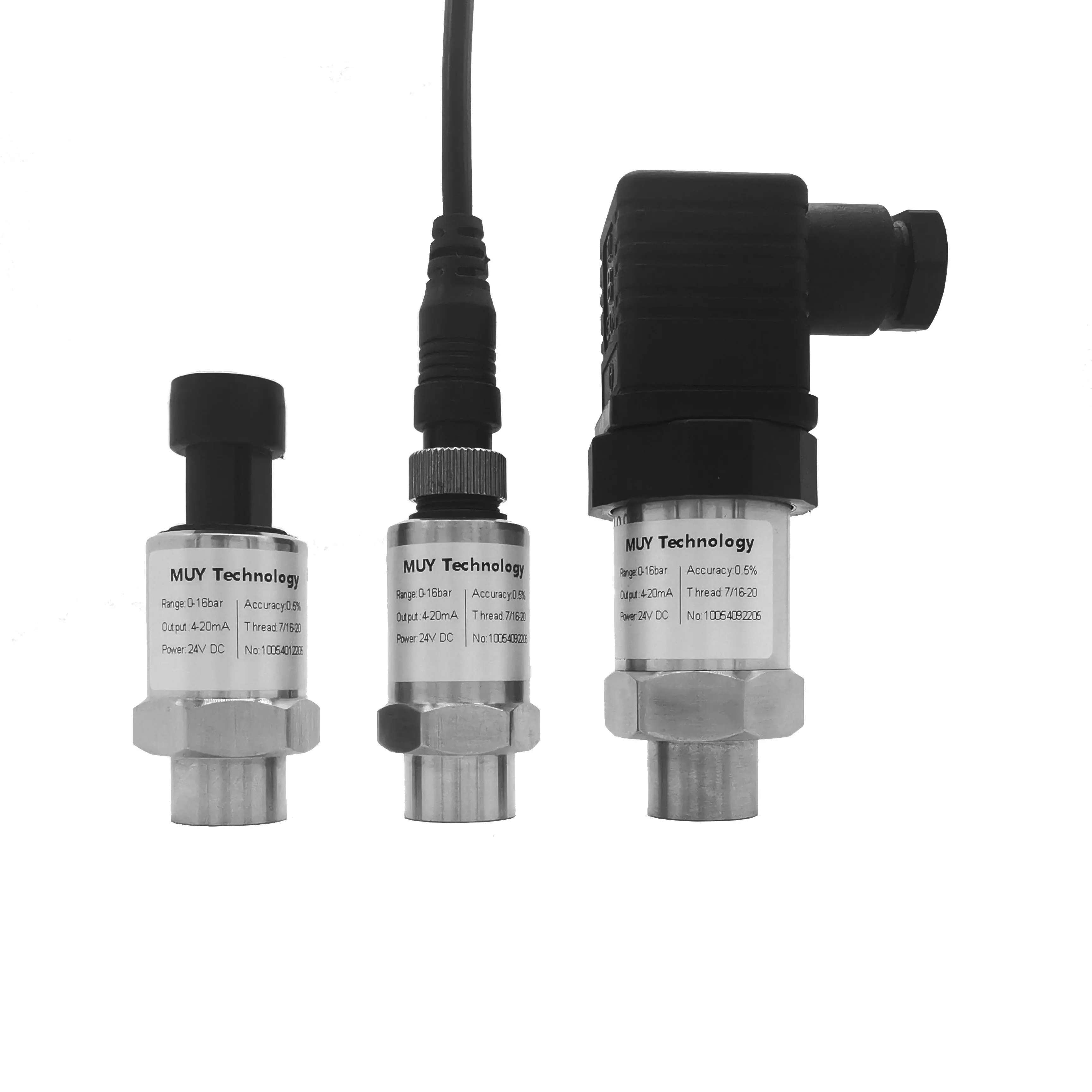 Air compressor pressure sensor price 7/16-20 female SUS304 50bar 100bar 350bar pressure transducer
