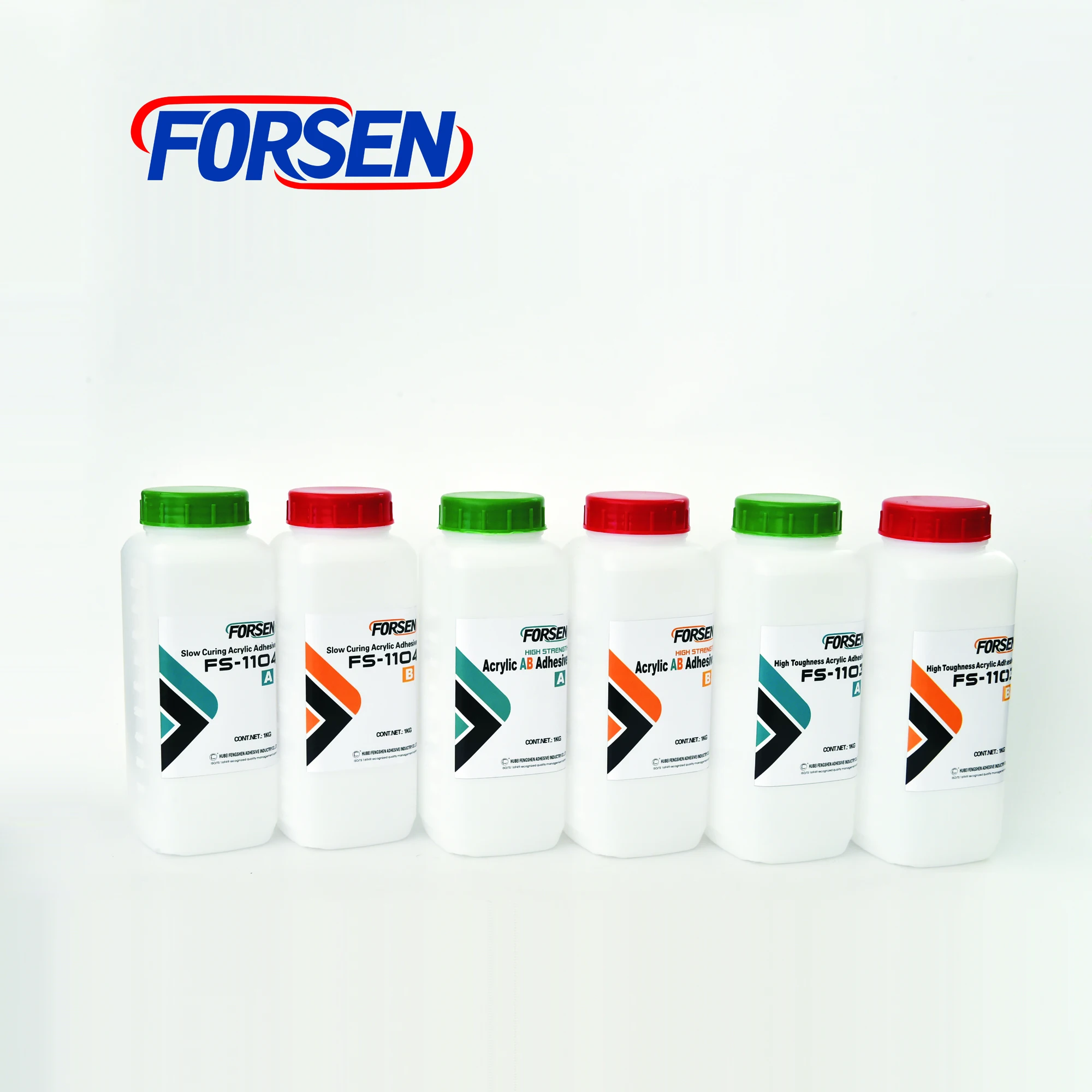 Forsen CN factory big size1+1 kg adhesive epoxy resin transparent two part  pegamento super clear KAFUT  ab glue