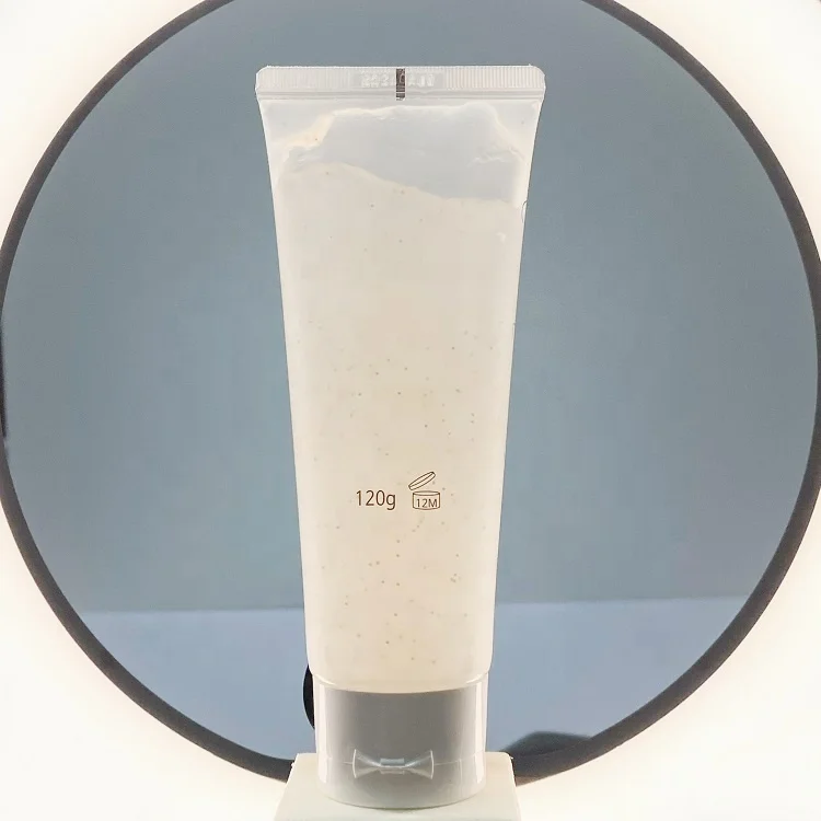 120g 150g 200g 250g Empty Plastic Facial Cleanser Scrub Butter Matte Black Soft Cosmetic Lotion Squeeze Tube for Cream