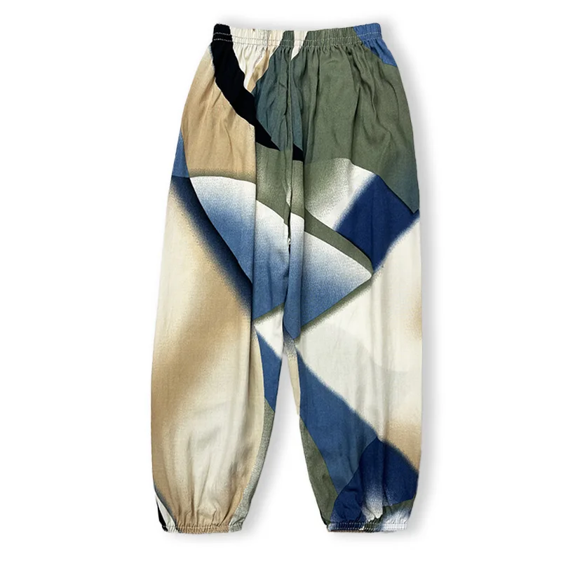 Diray Plus Jigsaw Print Lightweight Casual All-Fit Mosquito Repellent Pants Baby Boys Spring/Summer Comfort Quick Dry Air