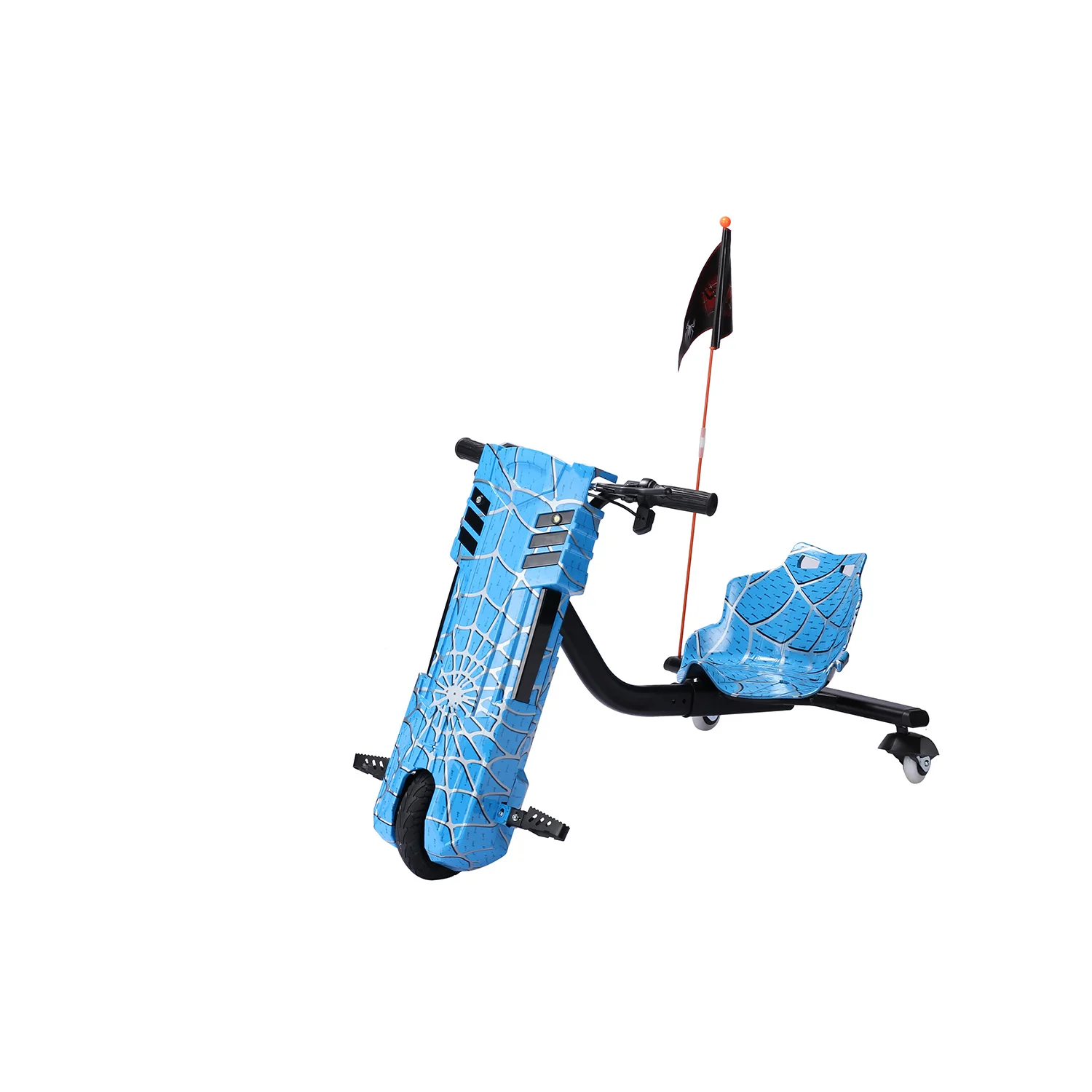 Unisex 3-Wheel 8 Inch Solid Tire 25km/h Drift Trike Bluetooth Electronic Crazy Cart with Applicable Features