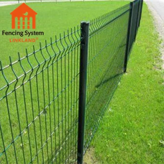 Outdoor 3D Curved Welded Fence Panel PVC Coated Galvanized Triangle Bending 3D Fence for Garden Fencing