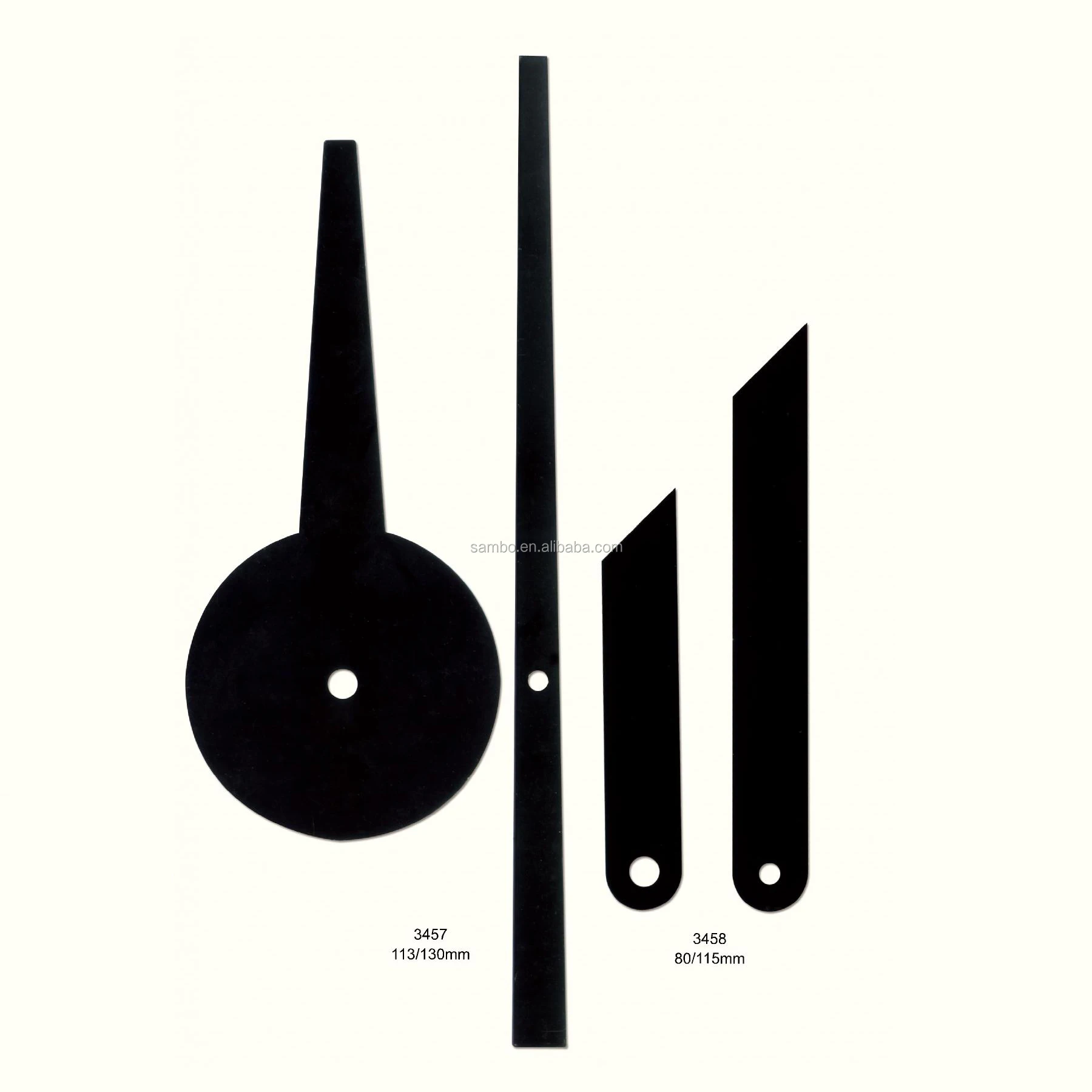 Black Hour And Minute Wall Clock Hands