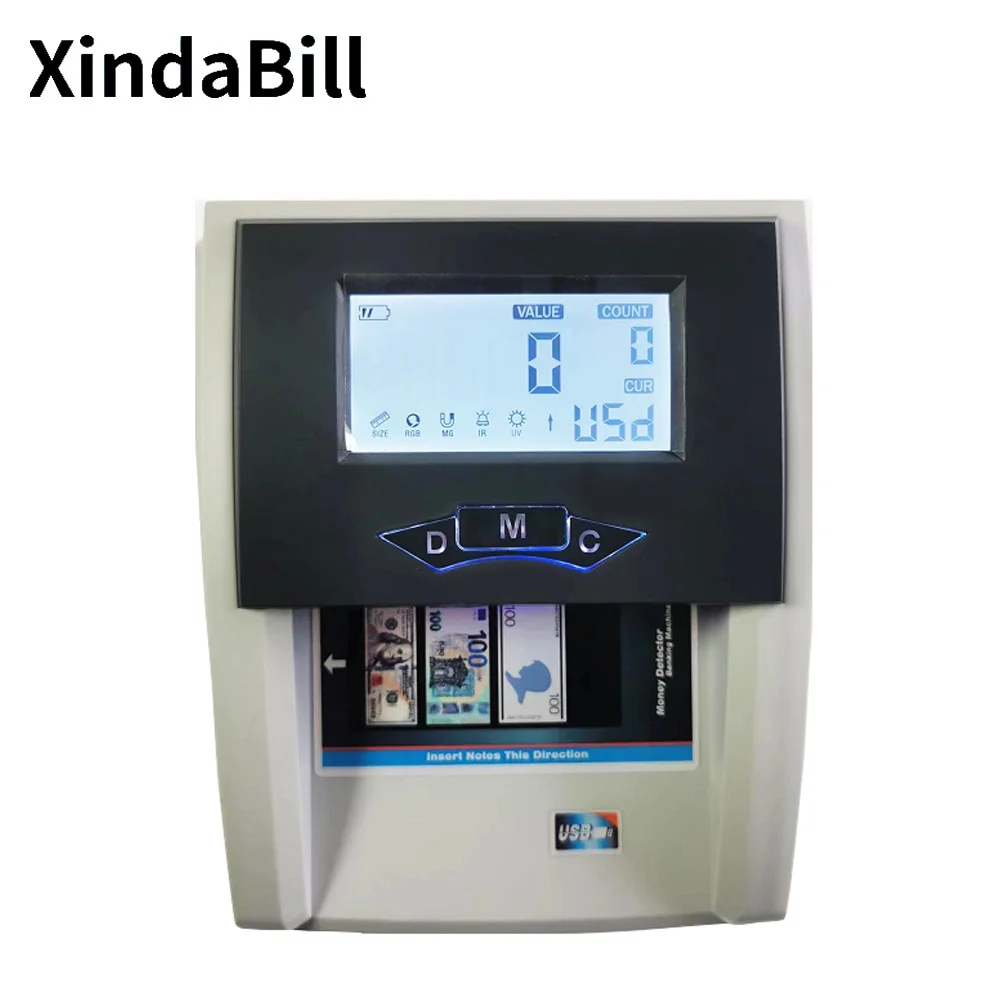 Мини портативный детектор поддельных денег Xindabill устройство для обнаружения банкнот UV MG IR Bill