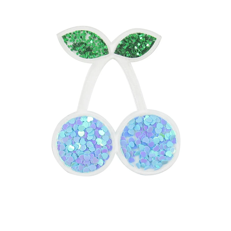 Fill In Sequin Confetti Hot Sale 3D Crafts Cherry Lollipop Planar Acrylic Resin For Girls Hair Bows