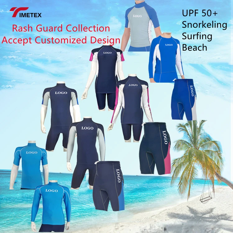 Man Long Sleeve Gym Clothing Upf 50 Sublimation Logo Custom Surfing Rash Guard Compressed T-shirt
