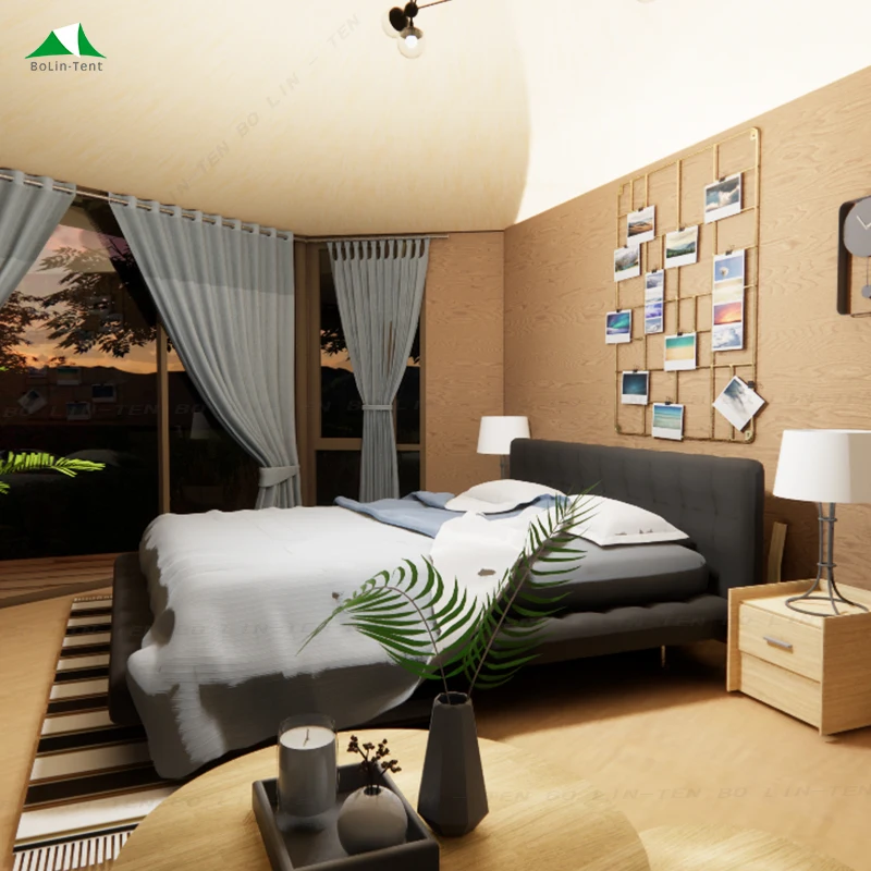 Cozy Eco Decoration Transparent House Desert Canvas Luxury Camping Tent