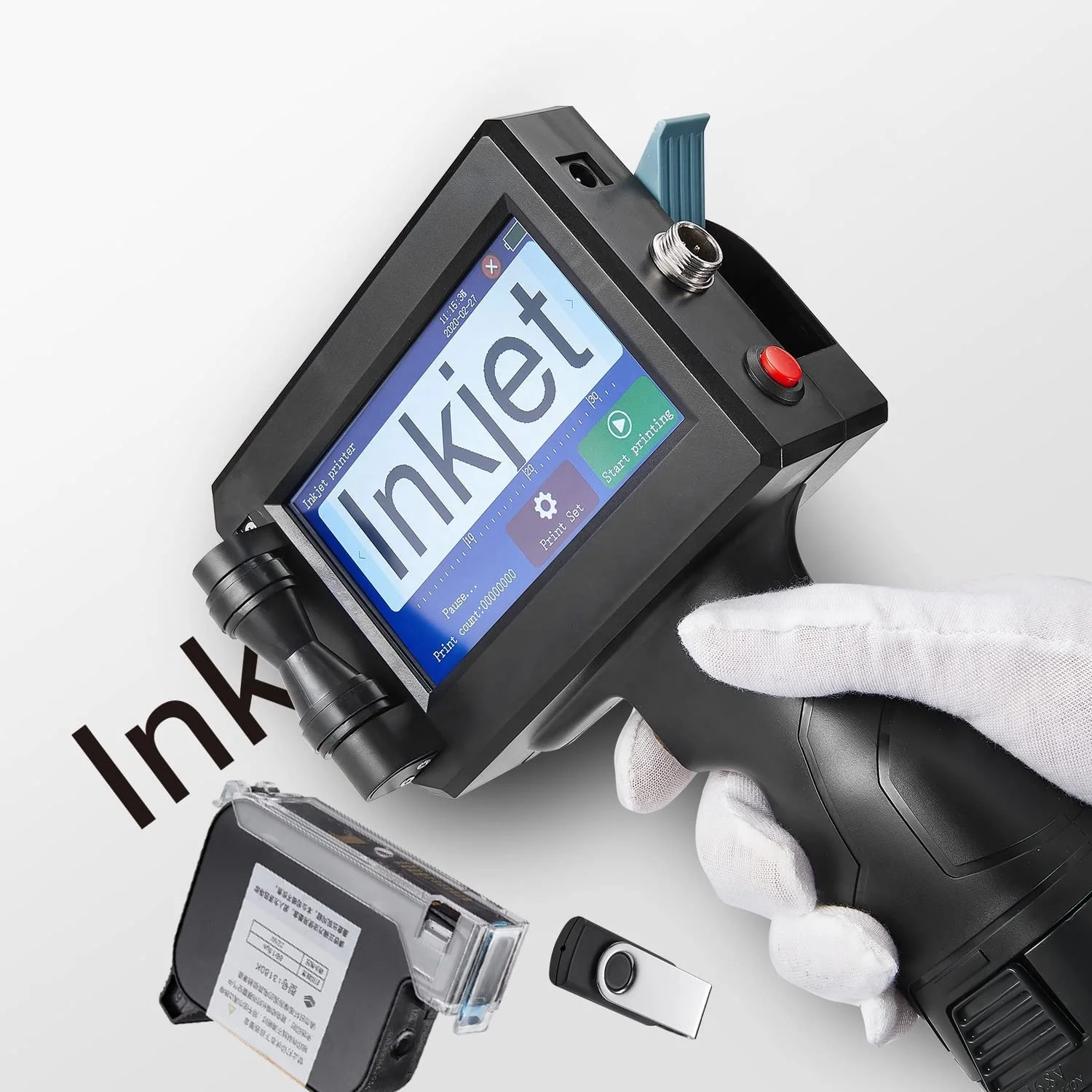 Bluetooth Mini Inkjet Printer for Custom Logos on Vinyl