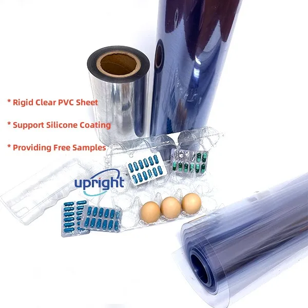 Upright Plastic Blister Shell Pack Pvc Semi Rigid Roll Food Grade Pvc Film For Food Packing