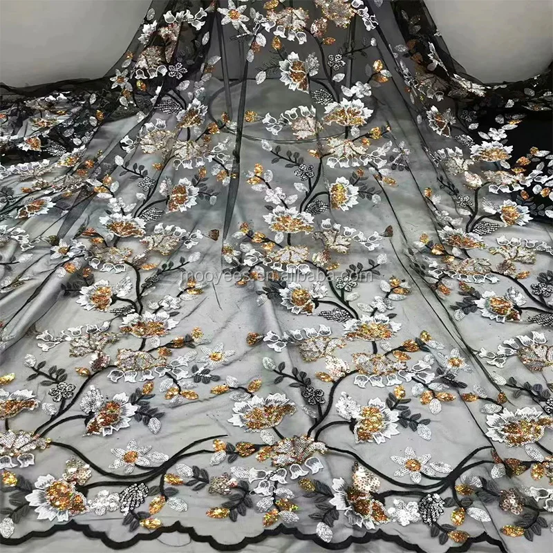 beautiful african cord lace fabric for nigerian french lace fabric for women  wedding