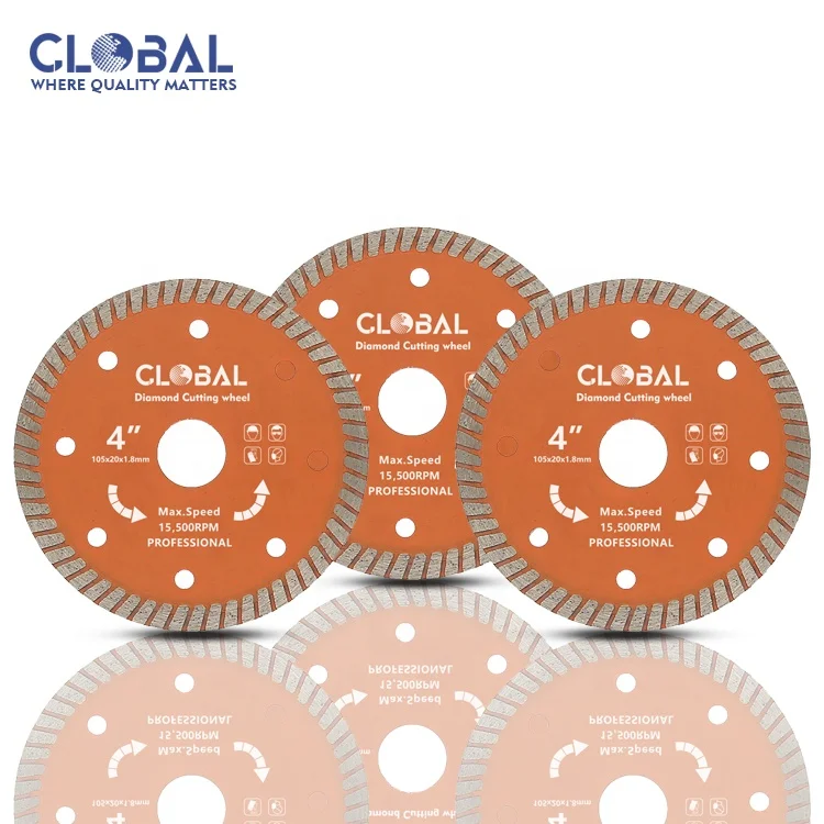 High Quality 105 mm Diamond Cutting Wheel Blade 4' Cutting Disc Tools Circular Saw Blade For Marble