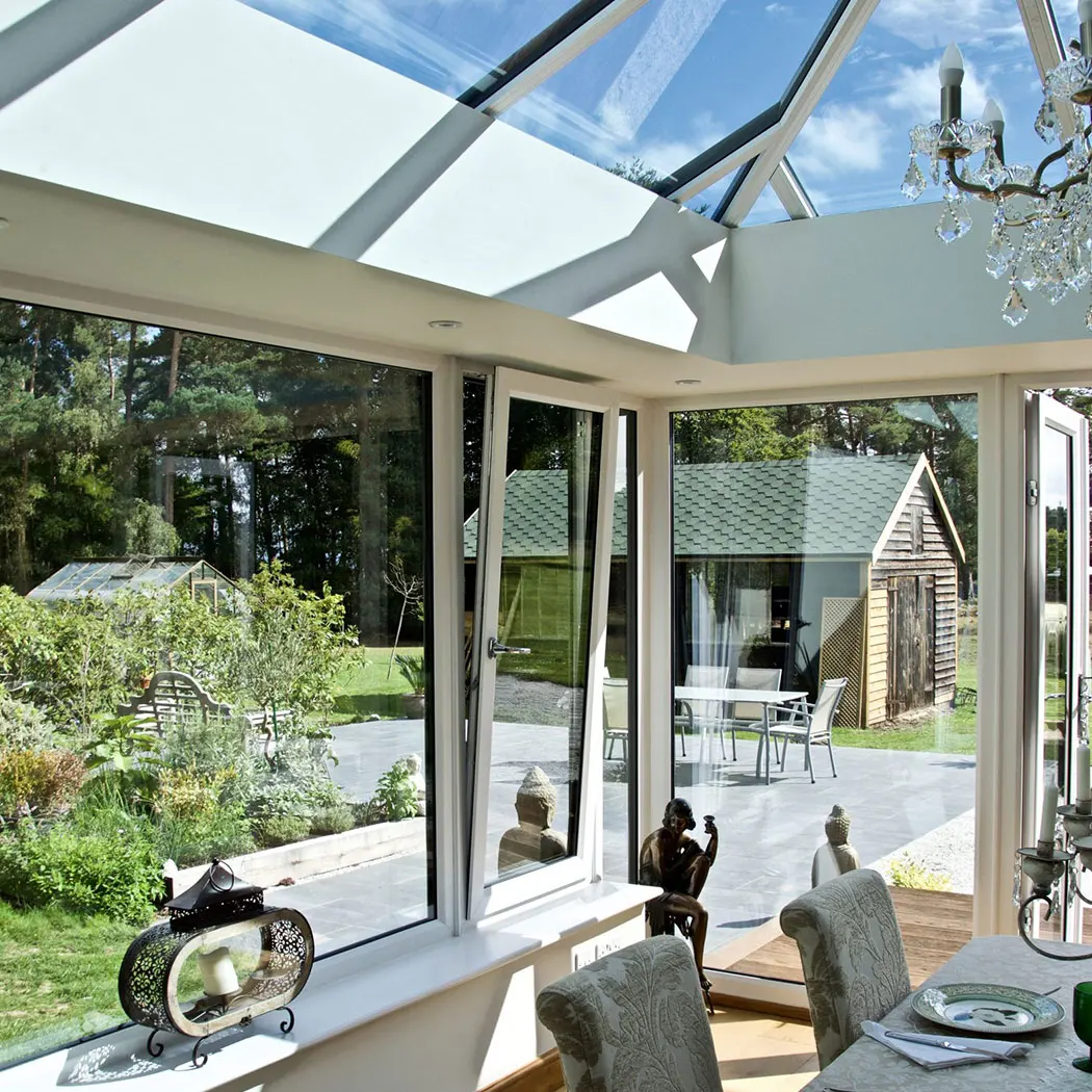 China factory customized sun room outdoor glass room for garden glass house