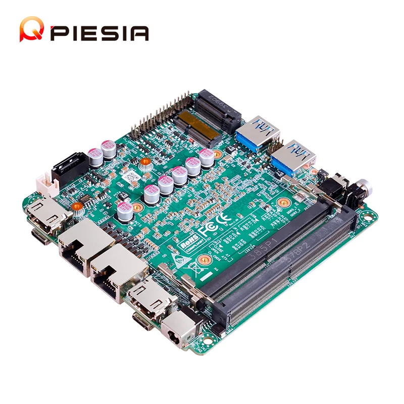Piesia Intel 14th Gen 2Lan 2*DDR5 Ultra Computer Mainboard 125U/125H Ultra 7 155U/155H 2*HD 2*Type-C 1*RS232  NUC PC Motherboard