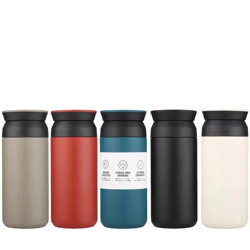 Japanese Vacuum Cup Cup Wholesale Stainless Steel Tumbler Inside 304 Outside 201 Mugs Sport Water Bottle 6 Colors Custermized