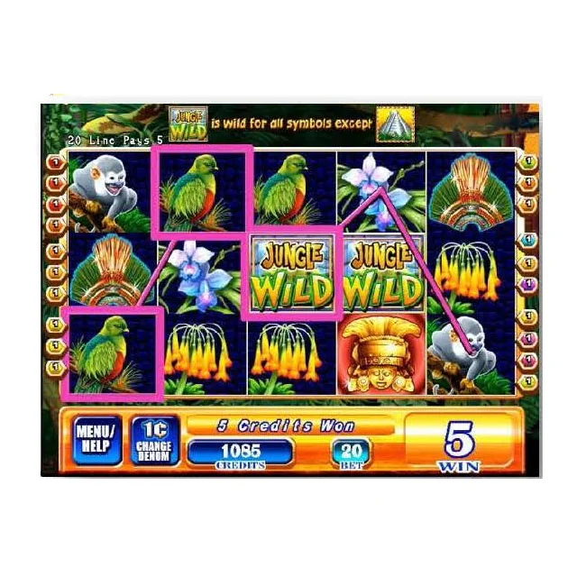 MingSheng American popular play game JUNGLE WILD(20 LINES)