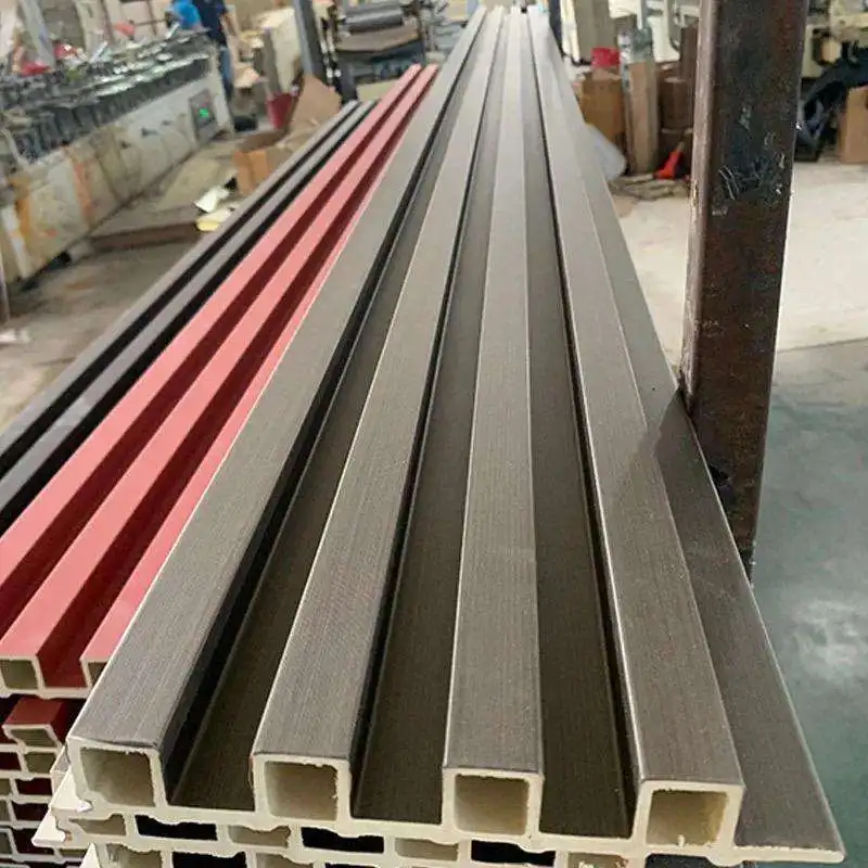 Hot quality Hollow Pvc Wall Panel Interior Decoration Wood 3d Wall Panels Design Indoor Interior Laminated Wpc Wall Panel