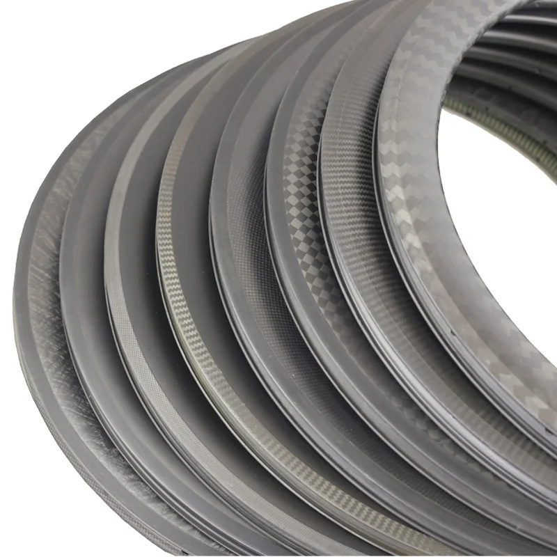 2020 New T800 Carbon Wheelset 50mm tubular Surface Center Lock Road Bike Clincher 12k twill Carbon Bicycle Wheels of factory