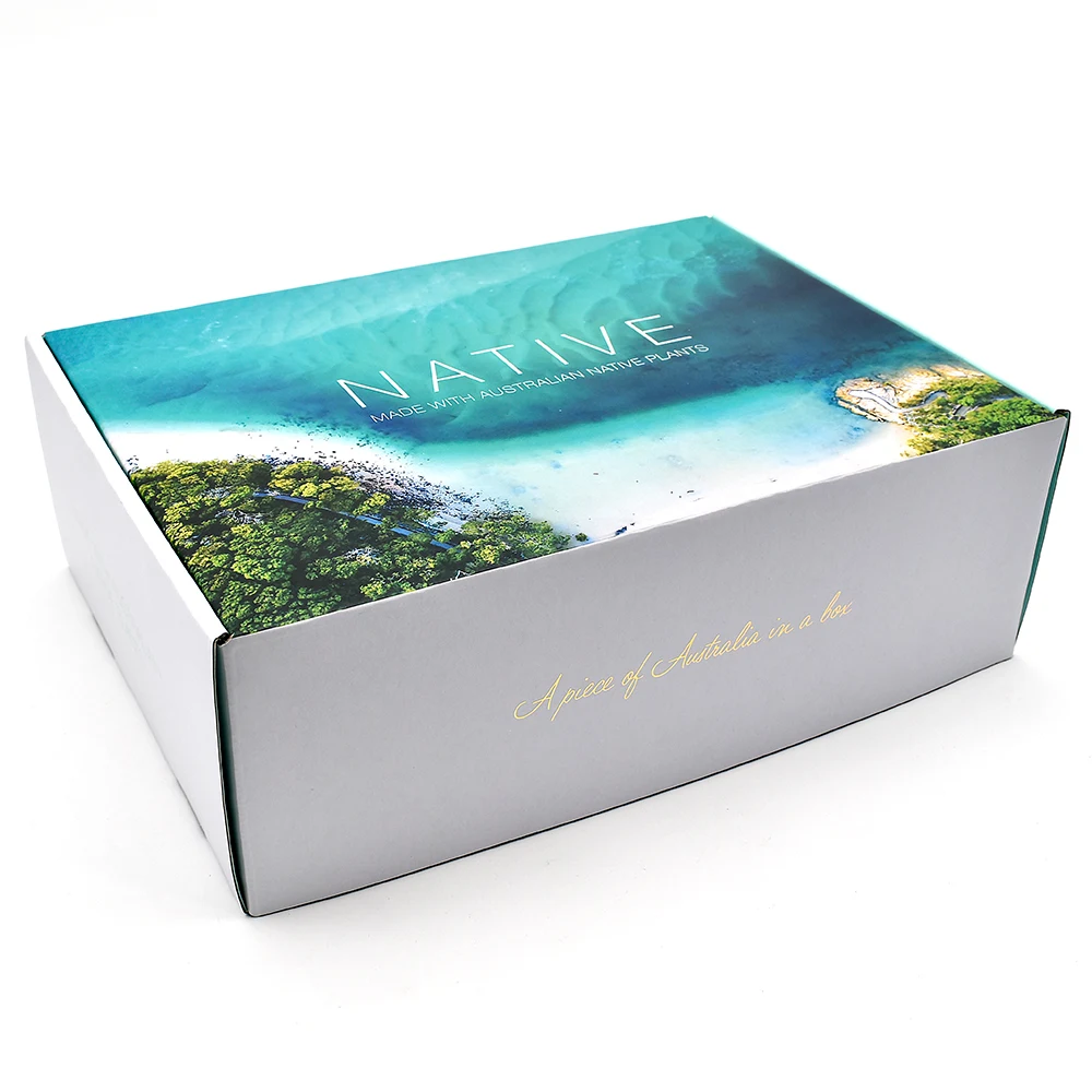 Customized luxury square drawer box cosmetic essential oil skin care products eyeliner pen cardboard packaging box
