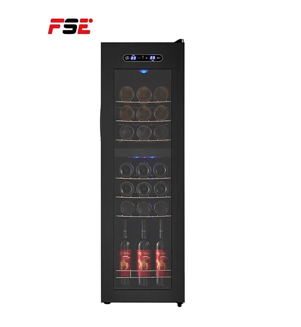 FSE  Wine Cooler Dual Zone 80L Wine And Beverage Cooler Wine And Beer Fridge