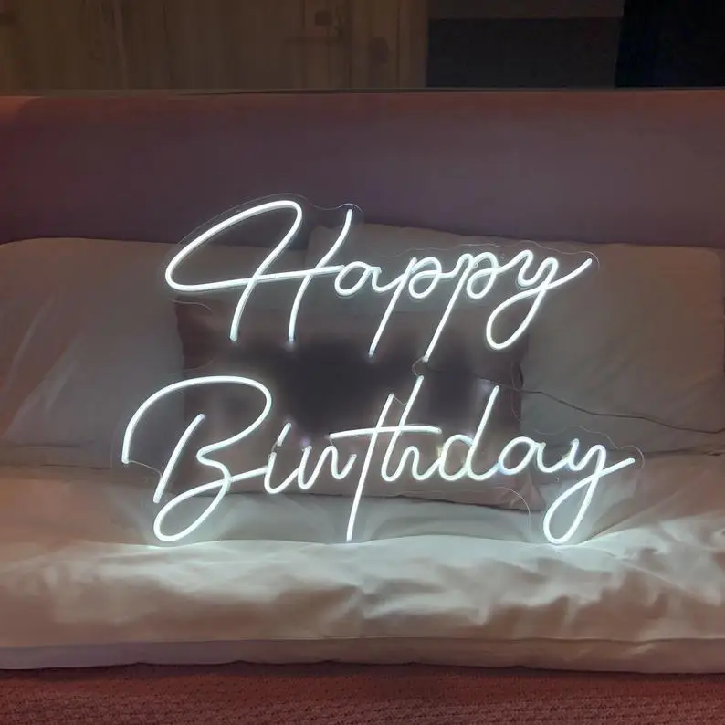 Happy Birthday Creative Alphabet Channel Letter Neon Sign