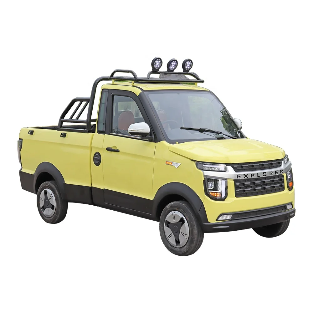 electric 4 wheel pickup car for adult use electric pickup with gasoline generator