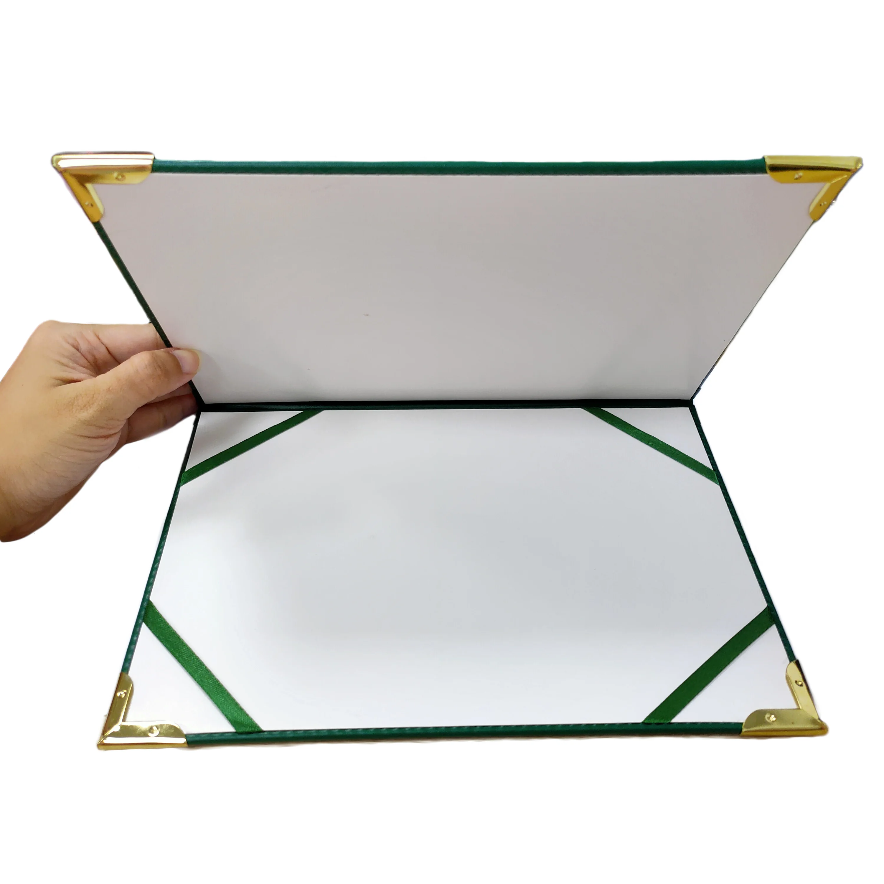 Birth Graduation Diploma Vaccination Security Certificate Frame A4 Cover Leather Folder A5 Folding Document Display
