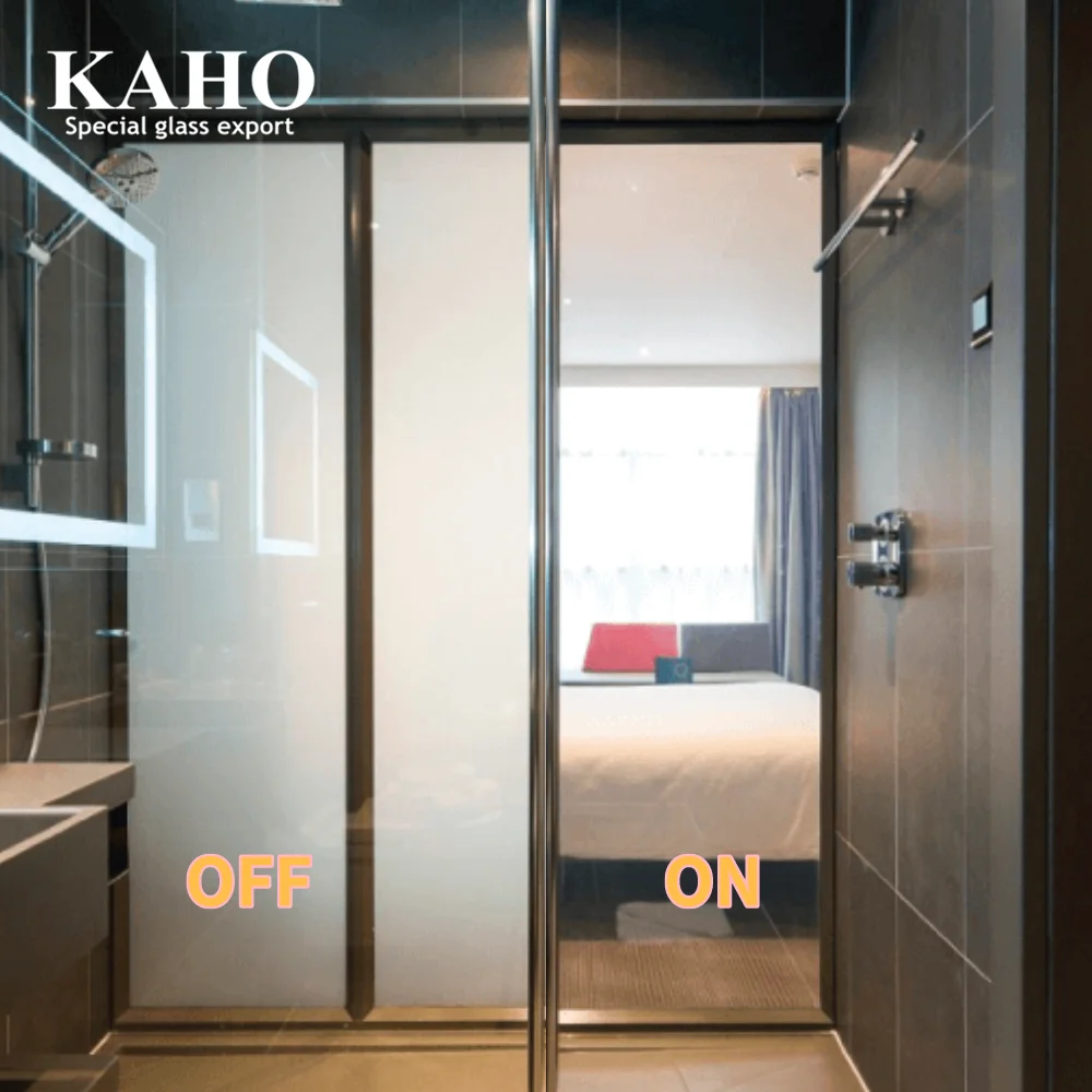 Electric Film Switch Glass Price , 4-9mm Tempered Switchable Smart Glass Cost Per Square Foot