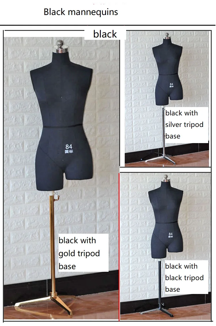 Fabric Dress Form Sewing Adjustable Linen Half Mannequins Female Mannequin Torso