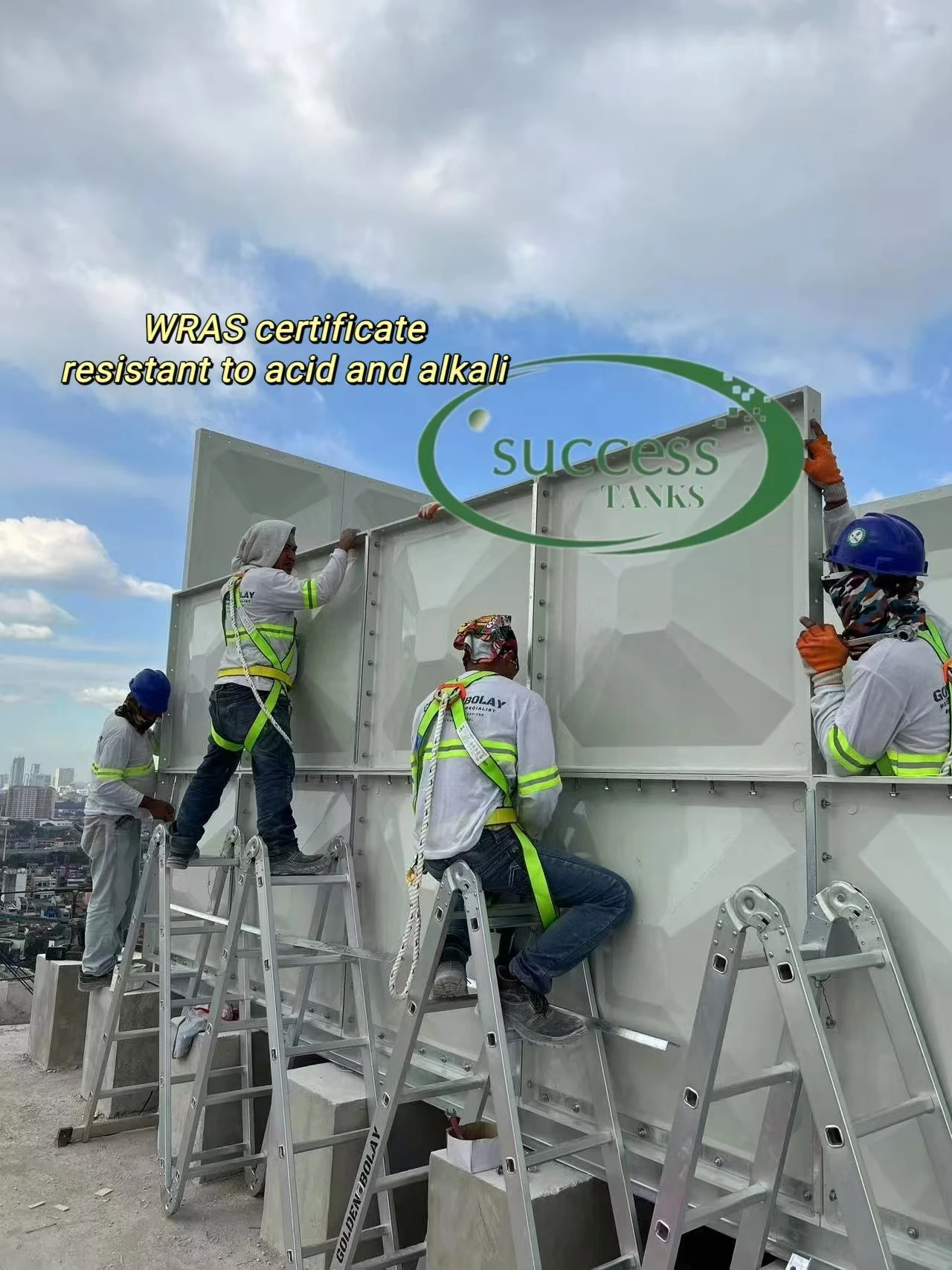 High quality Composite Composite Fiberglass SMC Water tank Fiberglass 20,000 liter reservoir rainwater storage tank