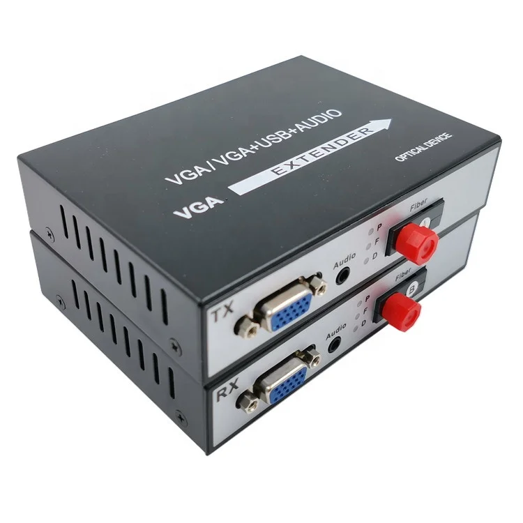 HD 1920*1080p vga fiber optic video extender media converter