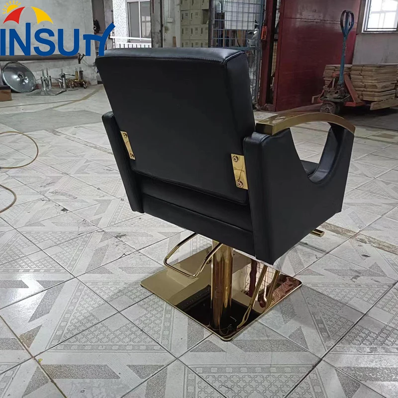 Insun Modern Salon Beauty Furniture Brown Hairdressing Styling Barber Chair