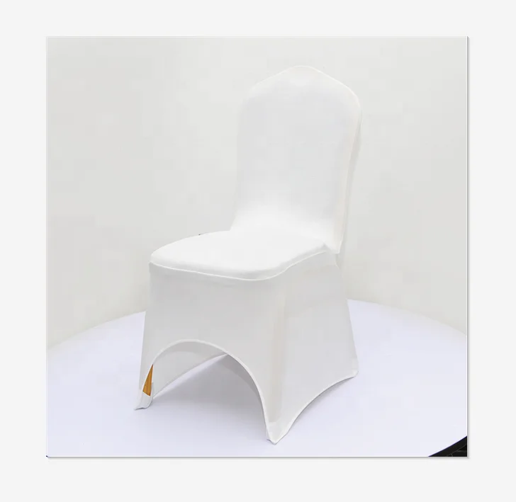 Universal White Polyester Spandex Wedding Chair Covers For Weddings Banquet Folding Hotel Decoration Decor Hot Sale Wholesale