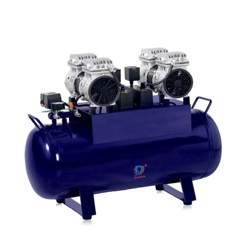 Dental Equipment Medical Silent Oilless Piston Oil-Free Dental Oil Free Air Compressor For Dentist Hospital