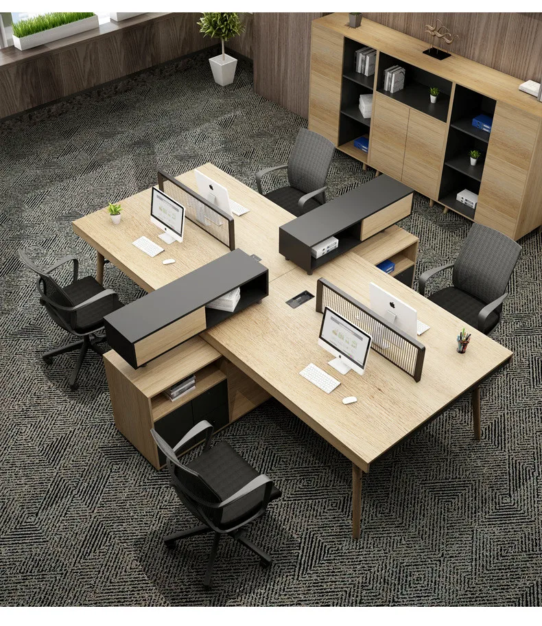 Foshan office 4 person workstation furniture modern modular workstation