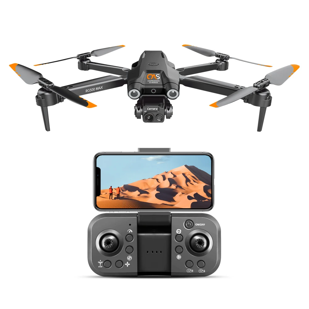 Cheap RG500MAX  Pro Hot Sales 13 Minutes Flying Battery Long Range 4K Dual Camera Portable big Foldable RC Drone