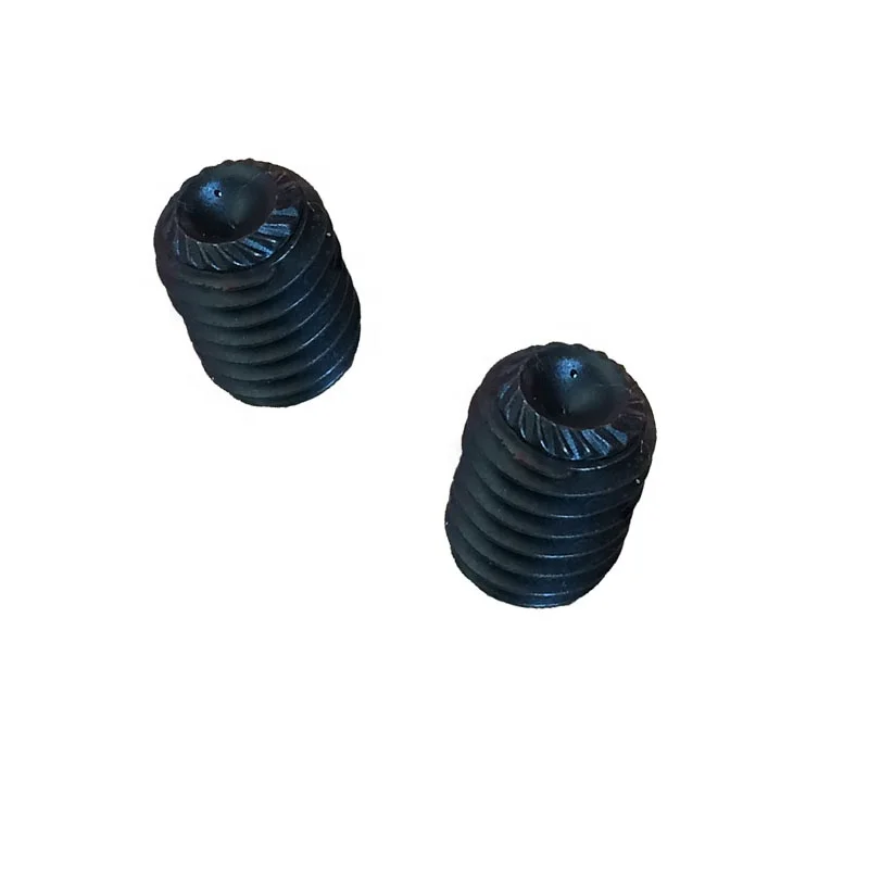 SS304 установочный винт DIN916 плоская точка с накаткой