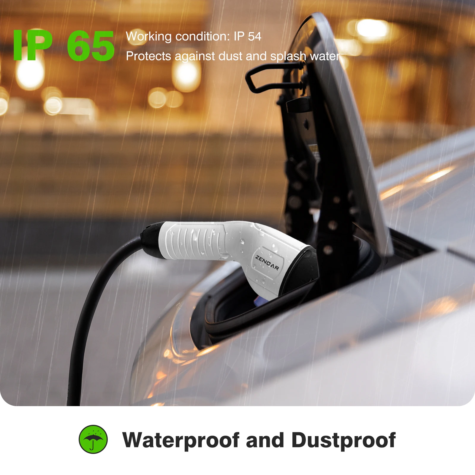 Приложение 11 кВт smart EV зарядное устройство 16A 3-фазное 380 В Тип 2 для электромобилей с Wi-Fi Zencar Модель E Pro