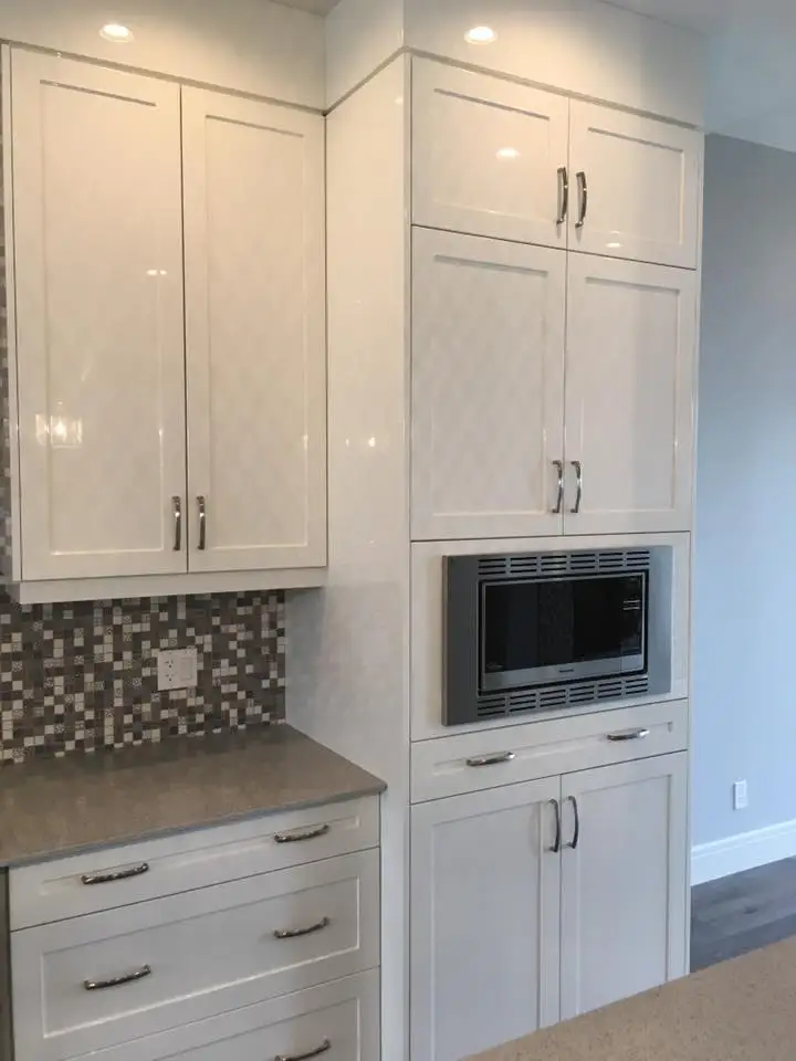 Welbom Trending Popular White High Gloss White Best Paint Finish My Kitchen Cabinets with Island for Beginners