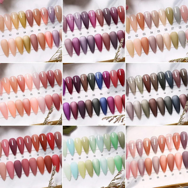 Оптовая продажа, бесплатный образец, частная торговая марка, очень хороший полуперманентный отмачиваемый УФ-гель, Набор лаков для ногтей