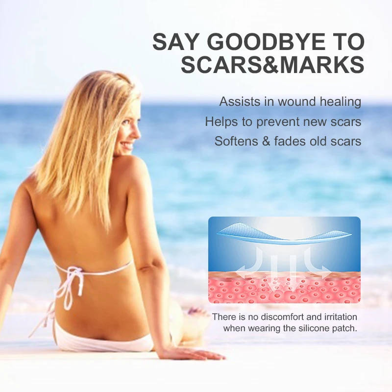 Factory Hot Sales Medical Gradetransparent Scar Removal Silicone Gel Patches Scar Removal Patch