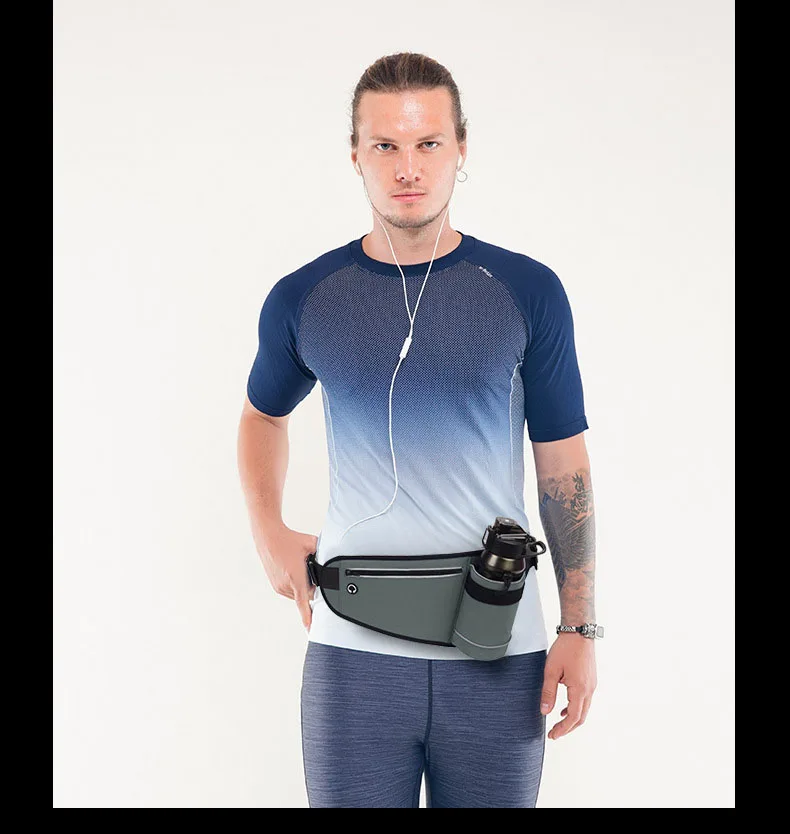 Mountain Land Adjustable Hiking fanny pack  Sport Waist Pouch Hydration Waterproof Waist Bag for Unisex