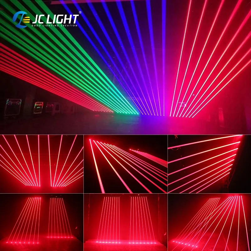 Hot Sale Dj Bar Laser Light Eight Eyes Rgb Lazer Beam Scanning 8 eyes Moving Head Laser Lights