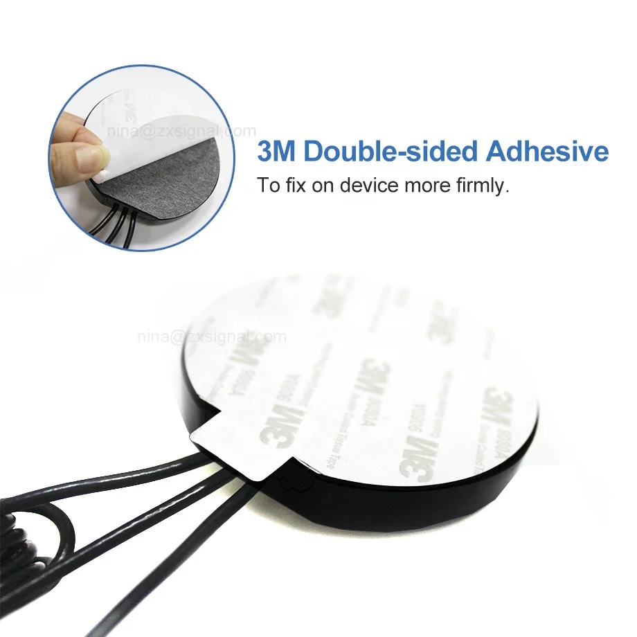 Комбинированная антенна Omni GPS 4G 5G с резиновой подкладкой для разъемов SMA