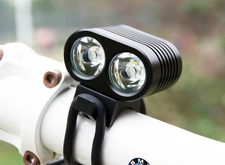  Новый дизайн 2 x Cree XM-L T6 аварийная Ночная популярная стильная алюминиевая перезаряжаемая велосипедная фара дальнего