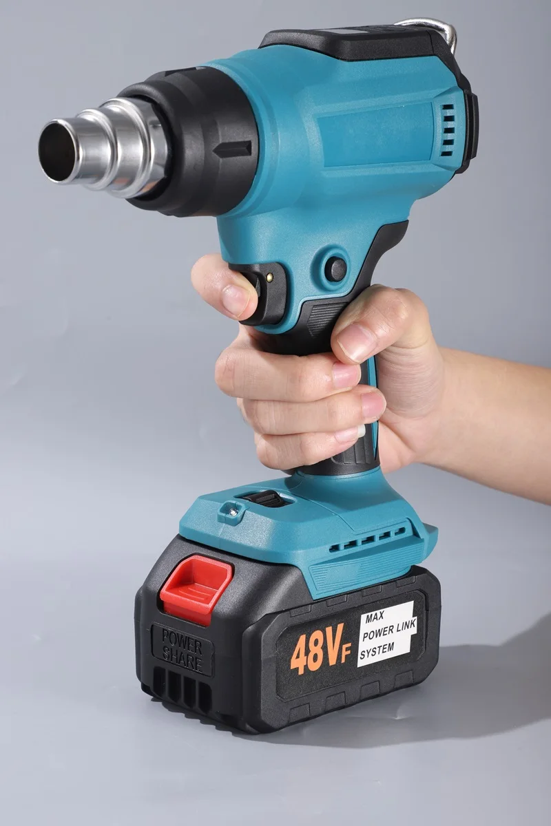 Home Battery Power Temperature Adjustable Hot Air Blow Gun Home Industrial Electric Heat Gun